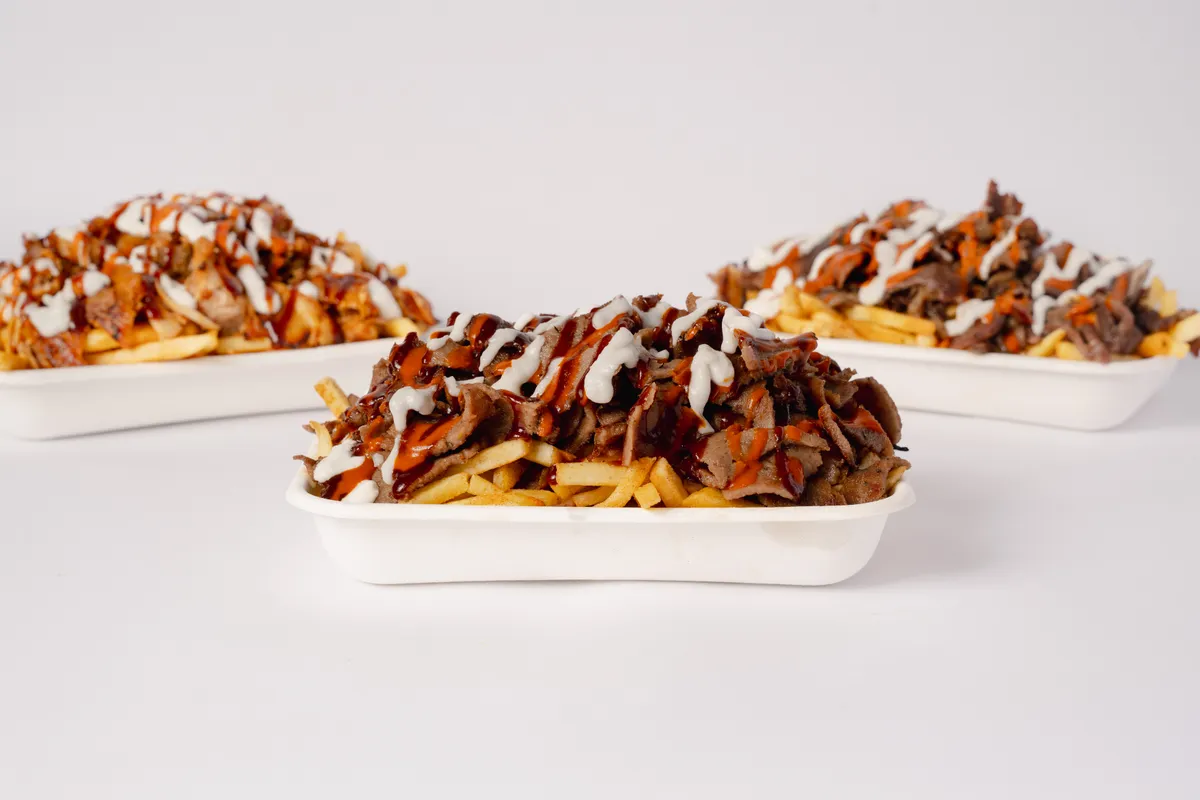 Abu snack pack loaded with beef and garlic sauce
