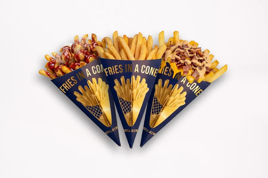 Fries In A Cone loaded fries food truck